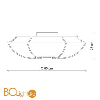 Потолочный светильник Patrizia Garganti Nana PG440 - Схема
